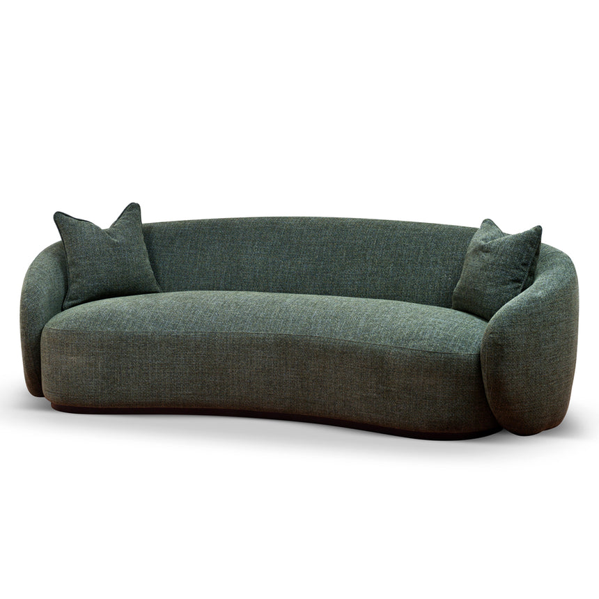 3 Seater Fabric Sofa - Moss Green