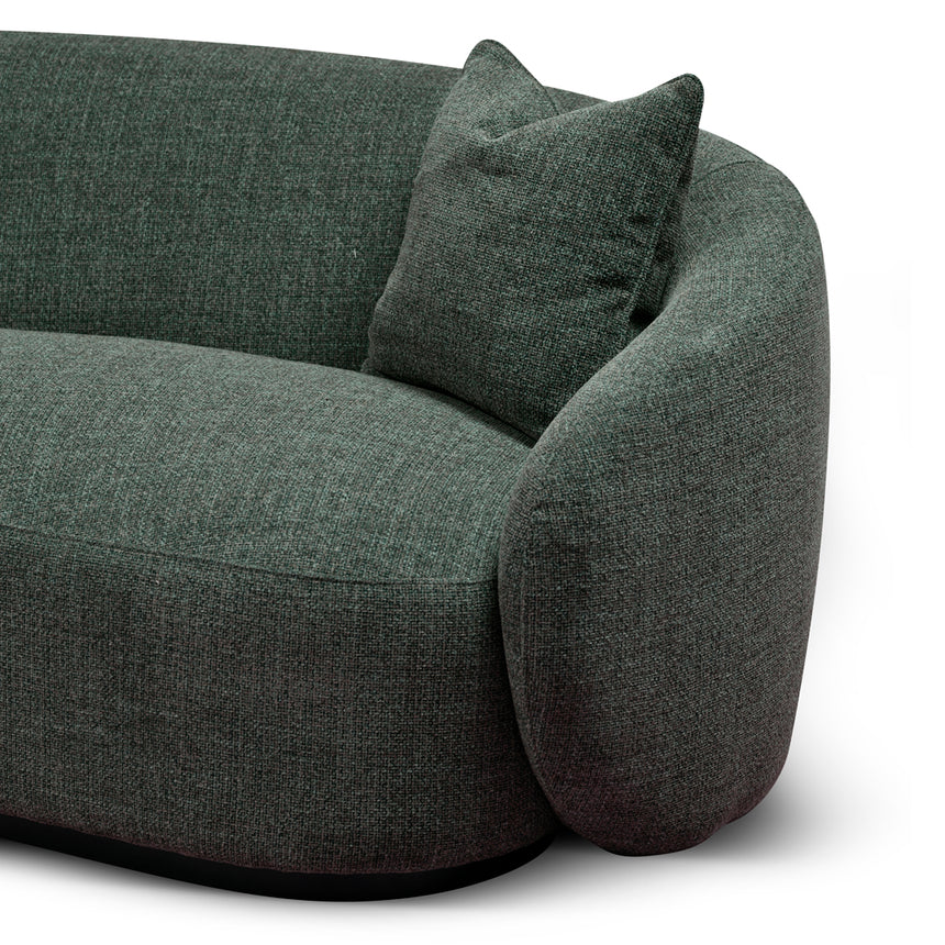 3 Seater Fabric Sofa - Moss Green