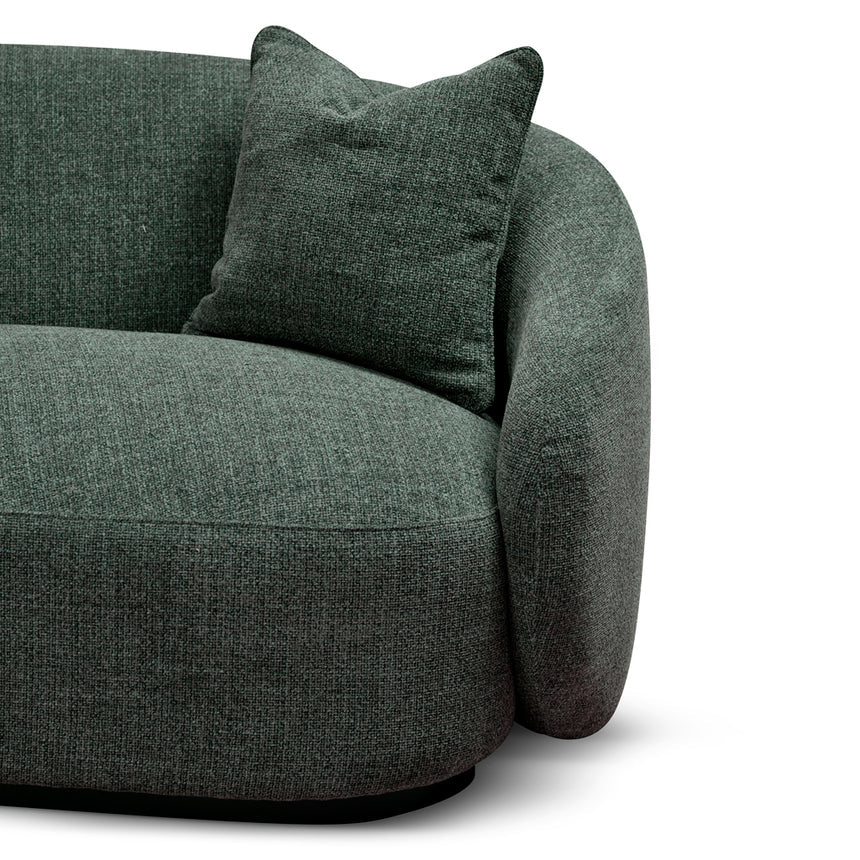 3 Seater Fabric Sofa - Moss Green