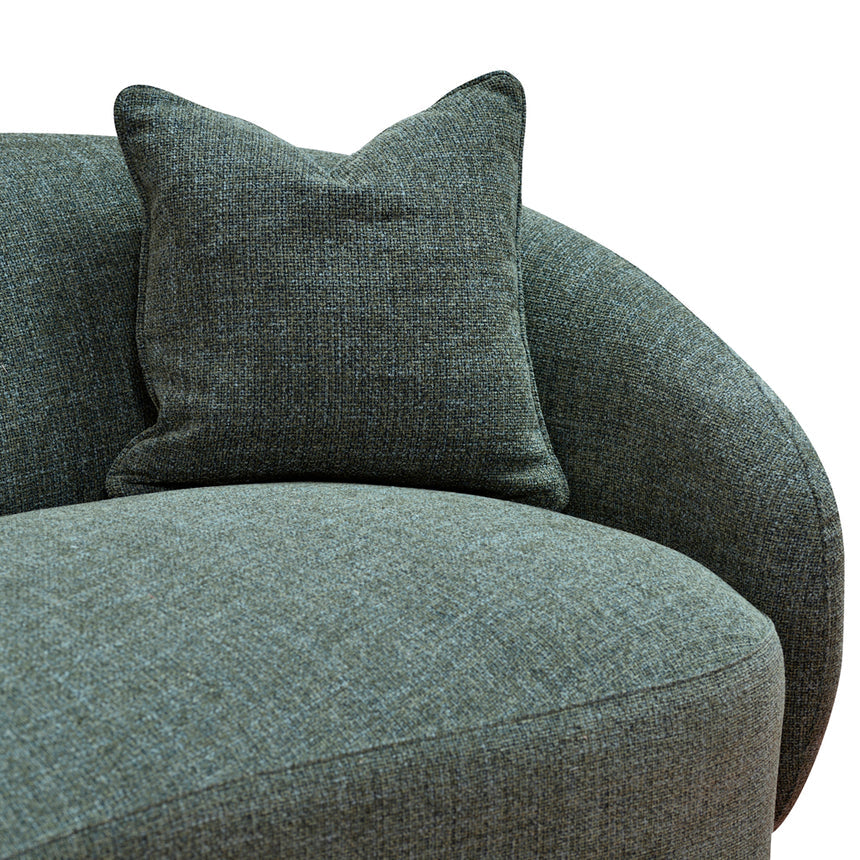 3 Seater Fabric Sofa - Moss Green