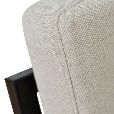 Black Elm Armchair - Light Beige