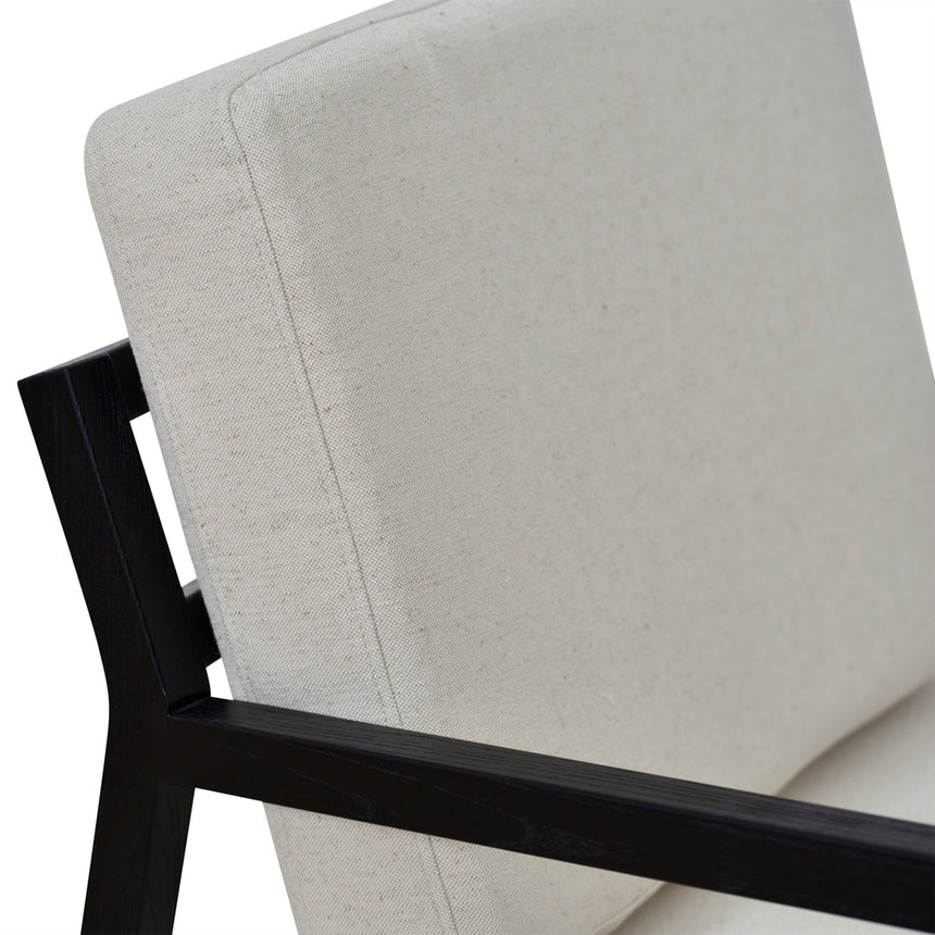 Black Elm Armchair - Light Beige