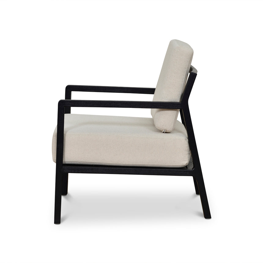 Black Elm Armchair - Light Beige