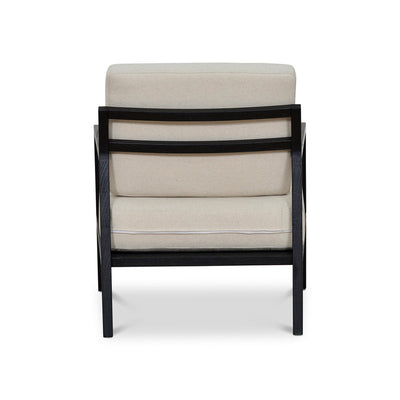 Black Elm Armchair - Light Beige