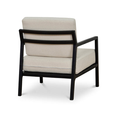 Black Elm Armchair - Light Beige