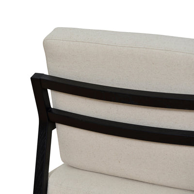 Black Elm Armchair - Light Beige