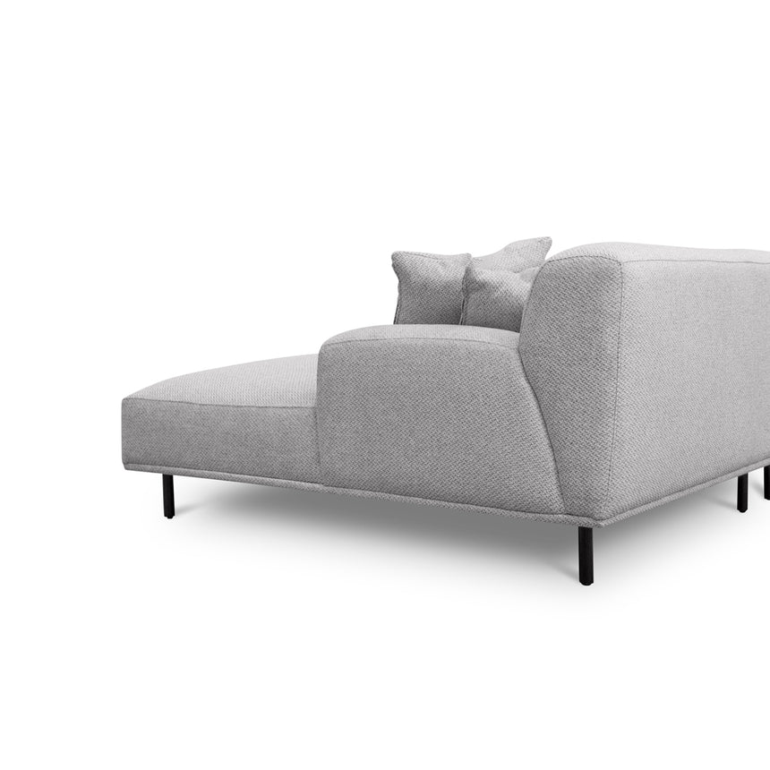 3 Seater Right Chaise Fabric Sofa - Sterling Sand