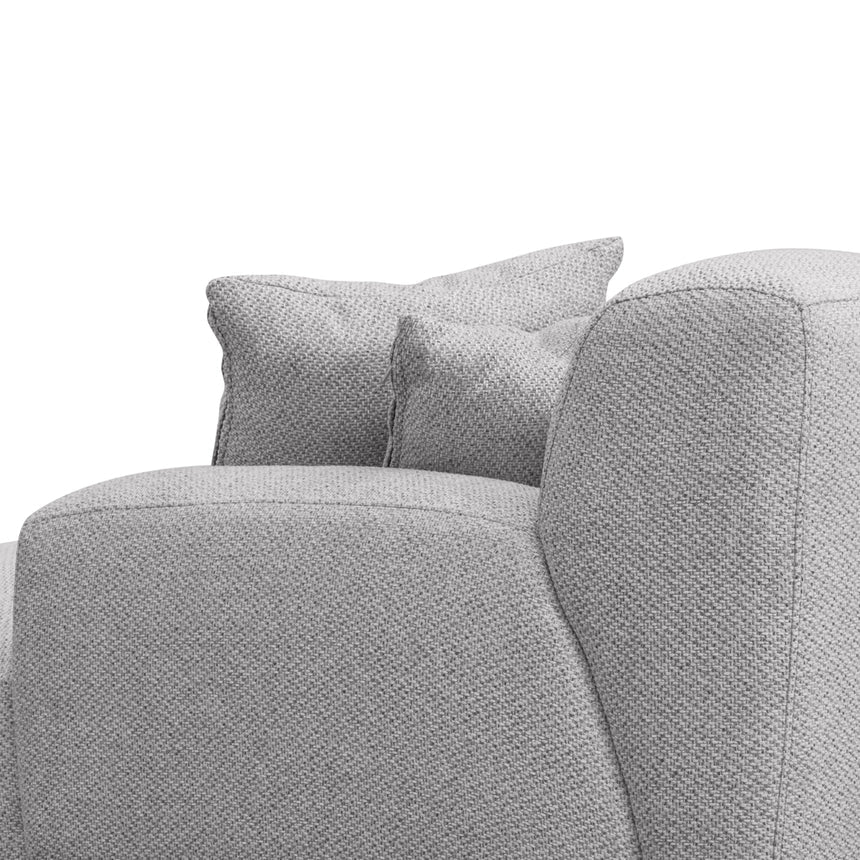 3 Seater Right Chaise Fabric Sofa - Sterling Sand