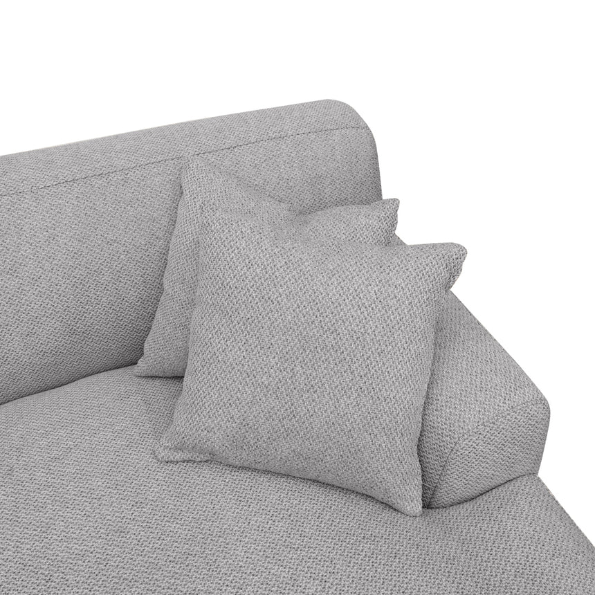 3 Seater Right Chaise Fabric Sofa - Sterling Sand