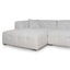 4 Seater Left Chaise Sofa - Pearl Boucle