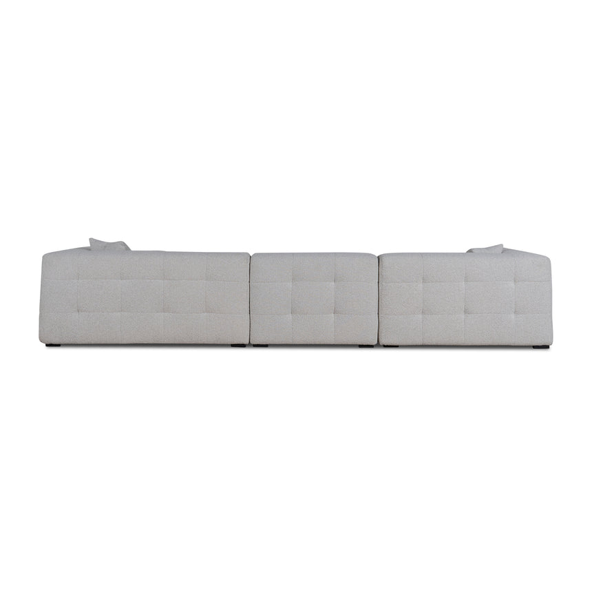 4 Seater Left Chaise Sofa - Pearl Boucle