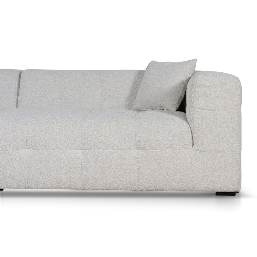 4 Seater Left Chaise Sofa - Pearl Boucle