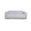 3 Seater Fabric Sofa - Silver Grey Boucle
