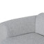 3 Seater Fabric Sofa - Silver Grey Boucle