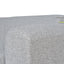 3 Seater Fabric Sofa - Silver Grey Boucle