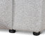 3 Seater Fabric Sofa - Silver Grey Boucle