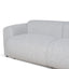3 Seater Fabric Sofa - Silver Grey Boucle
