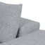 Right Chaise Fabric Sofa - Glacier Grey