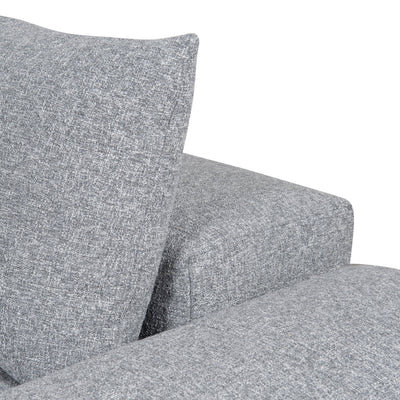 Right Chaise Fabric Sofa - Glacier Grey