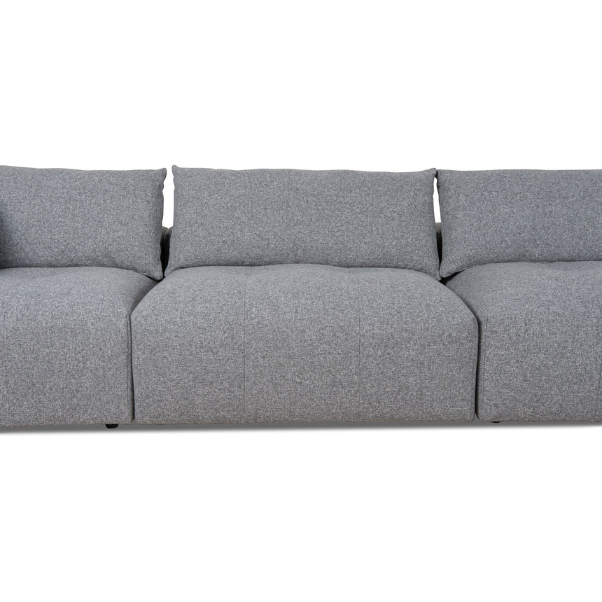 Right Chaise Fabric Sofa - Glacier Grey