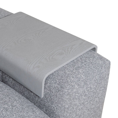 Right Chaise Fabric Sofa - Glacier Grey