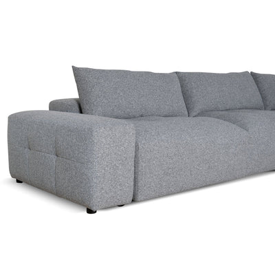 Right Chaise Fabric Sofa - Glacier Grey