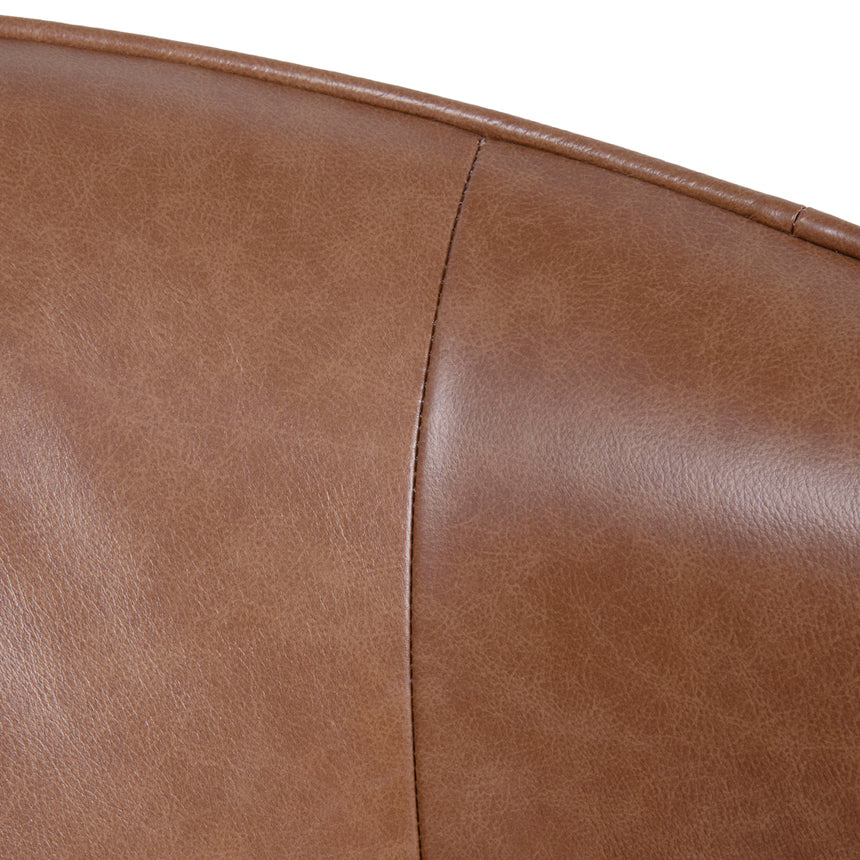 Armchair - Caramel Brown Leather