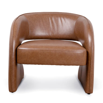 Armchair - Caramel Brown Leather