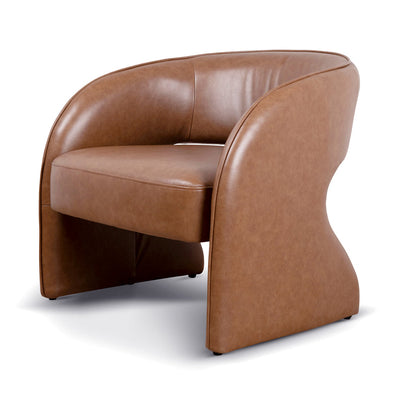 Armchair - Caramel Brown Leather