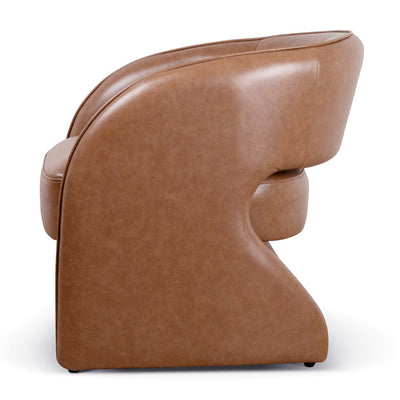 Armchair - Caramel Brown Leather