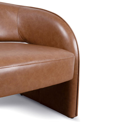 Armchair - Caramel Brown Leather