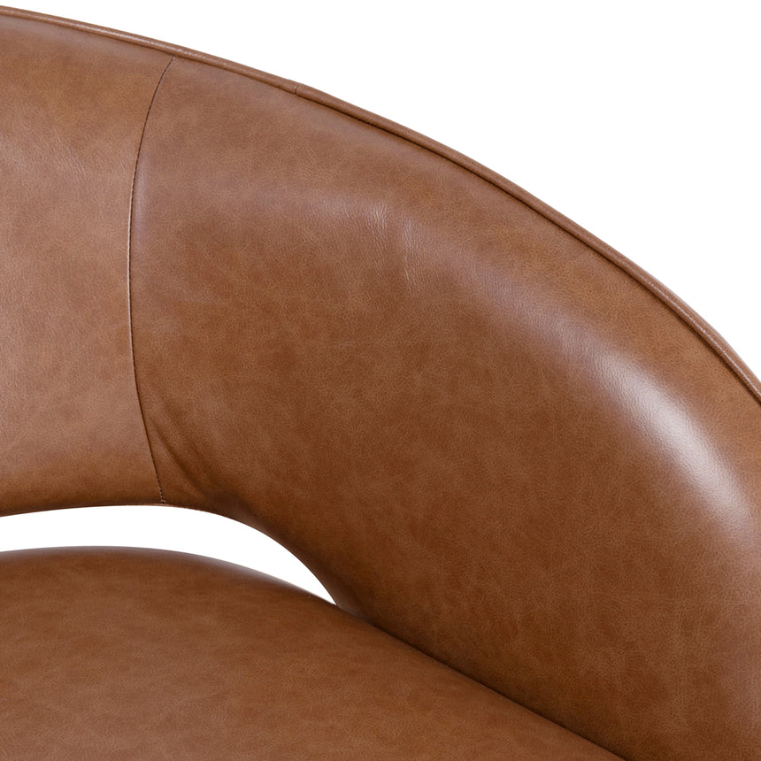 Armchair - Caramel Brown Leather