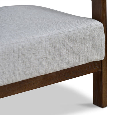 Walnut Armchair - Linen