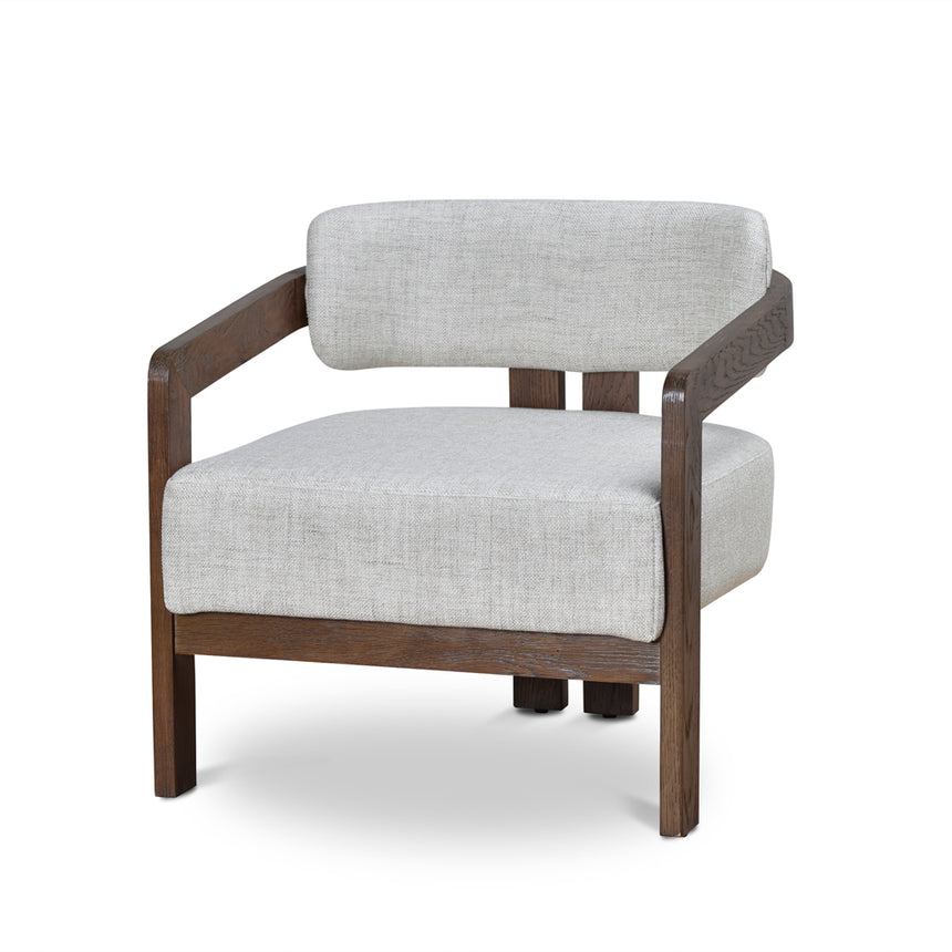 Walnut Armchair - Linen