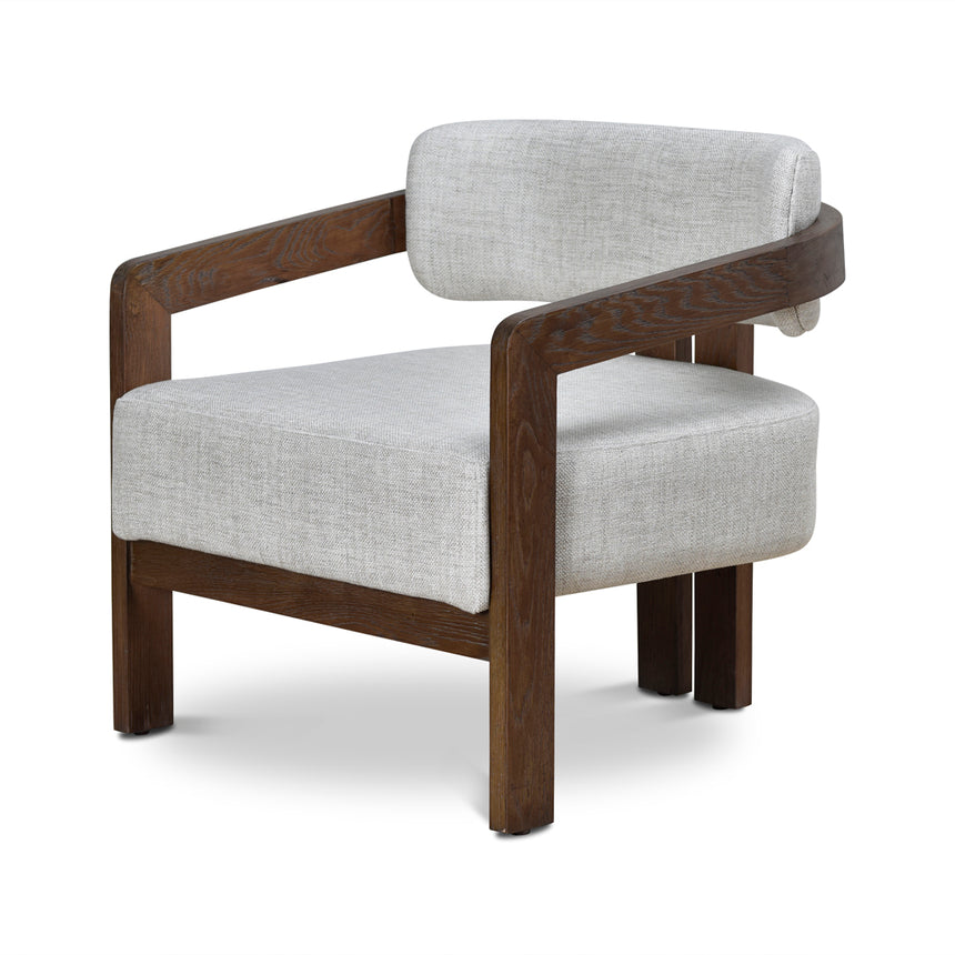 Walnut Armchair - Linen