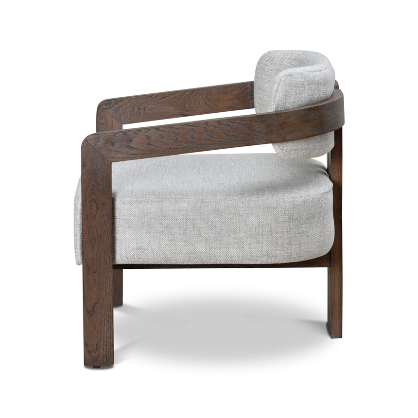 Walnut Armchair - Linen