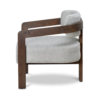 Walnut Armchair - Linen