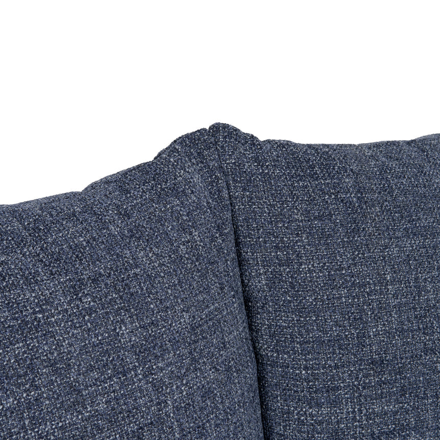 3 Seater Fabric Sofa - Moss Navy Blue