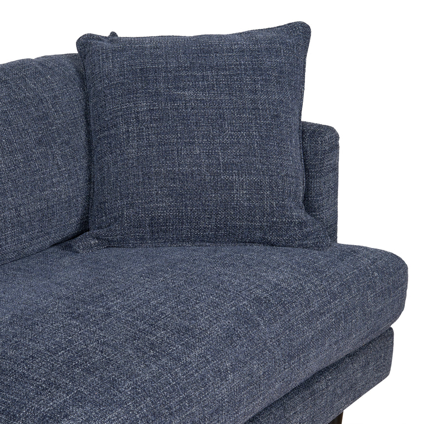 3 Seater Fabric Sofa - Moss Navy Blue