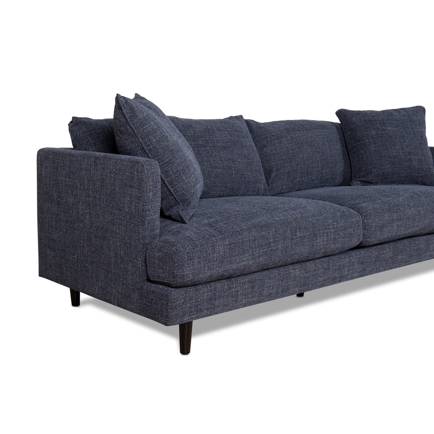 3 Seater Fabric Sofa - Moss Navy Blue