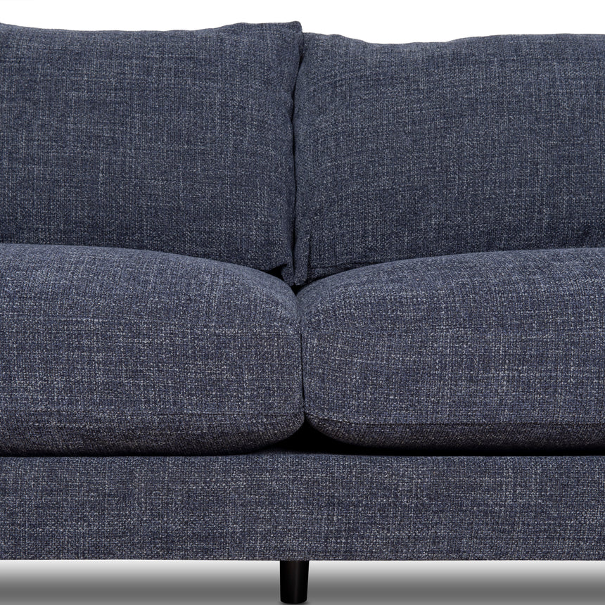 3 Seater Fabric Sofa - Moss Navy Blue