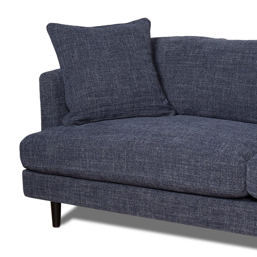 3 Seater Fabric Sofa - Moss Navy Blue