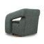 Swivel Armchair - Green Boucle
