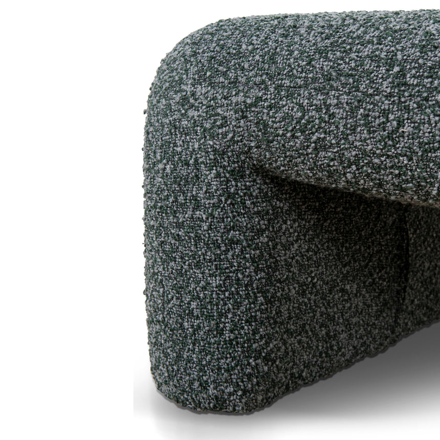 Fabric Lounge Chair - Green Boucle