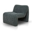 Fabric Lounge Chair - Green Boucle