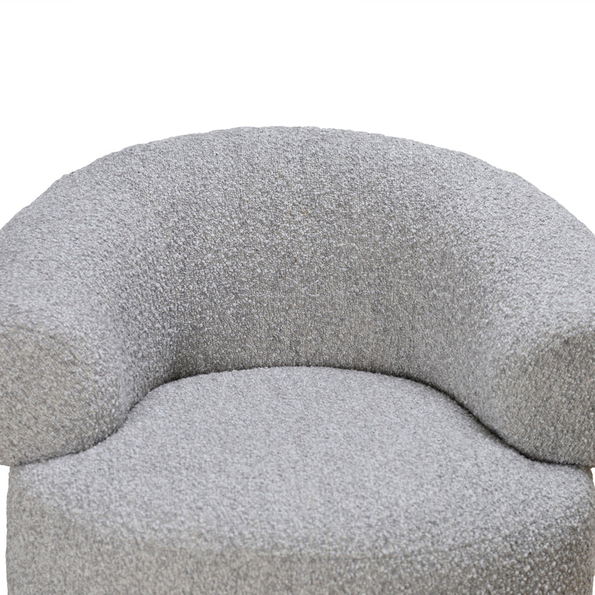 Armchair - Light Grey Boucle