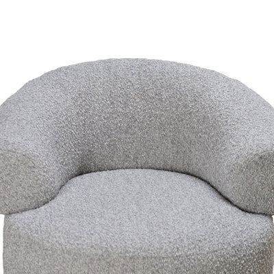 Armchair - Light Grey Boucle