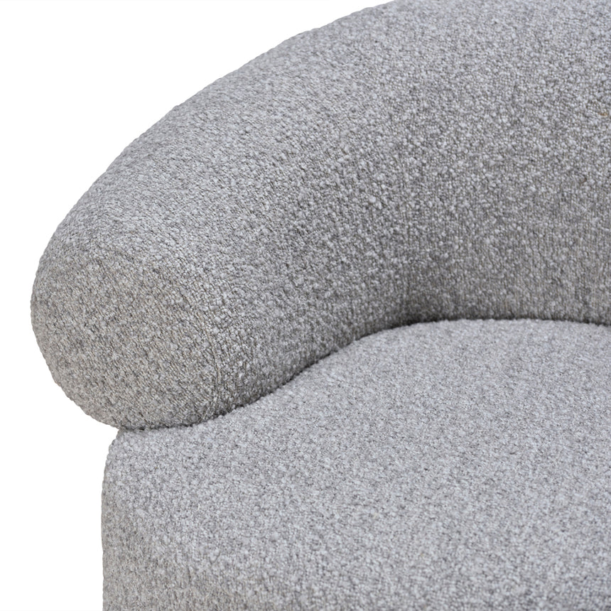 Armchair - Light Grey Boucle