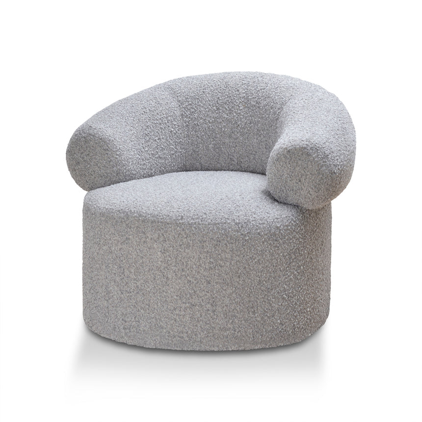 Armchair - Light Grey Boucle