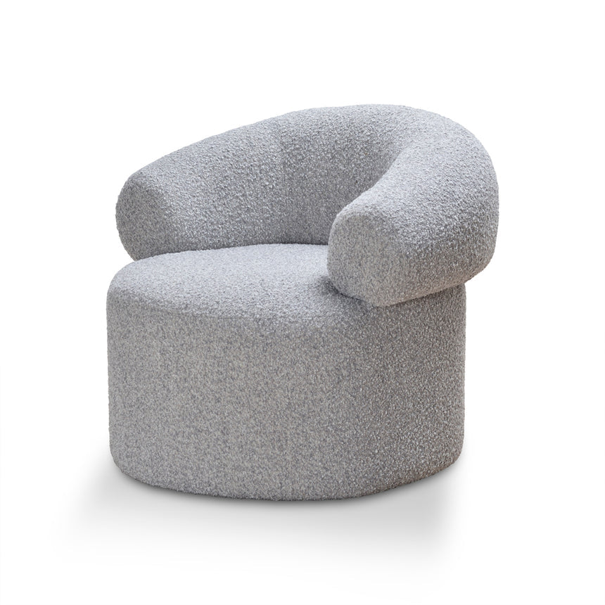 Armchair - Light Grey Boucle